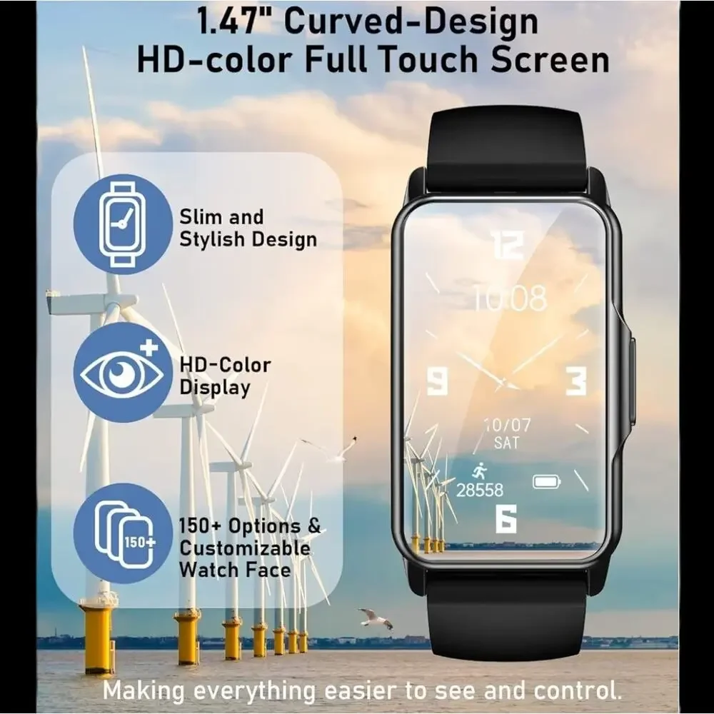 Smart Watch Health Fitness Tracker with 24/7 Heart Rate